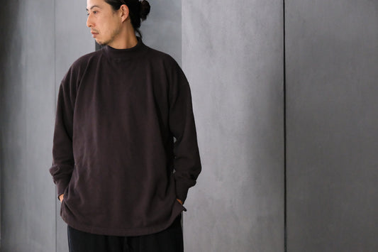 Special In Ordinary / HUN Pile High-Neck Long Sleeve / GRAPHITE (黒鉛）