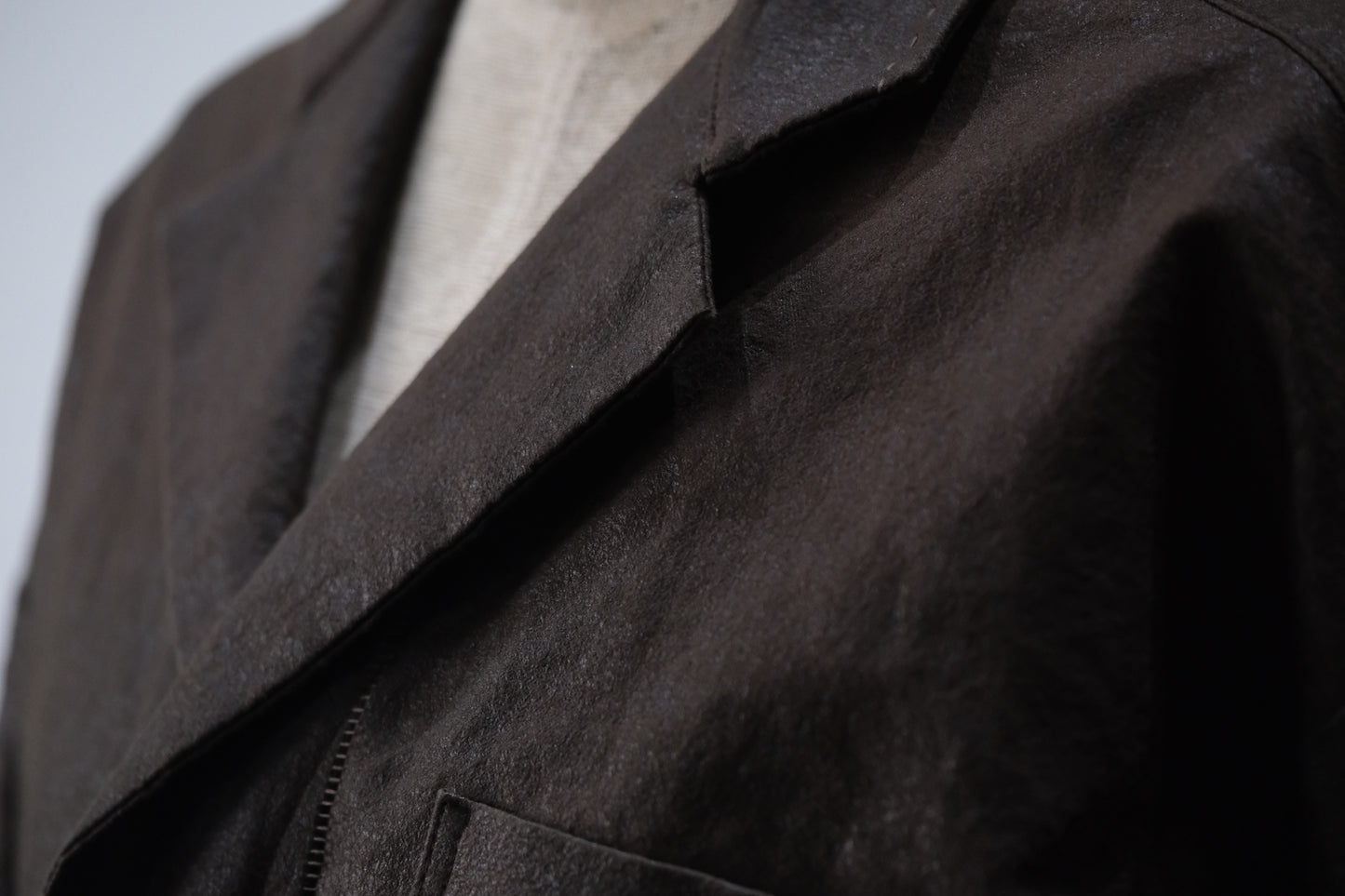 A TENTATIVE ATELIER /  Mario Monicelli /  MUD DYED WAX WORKER COAT