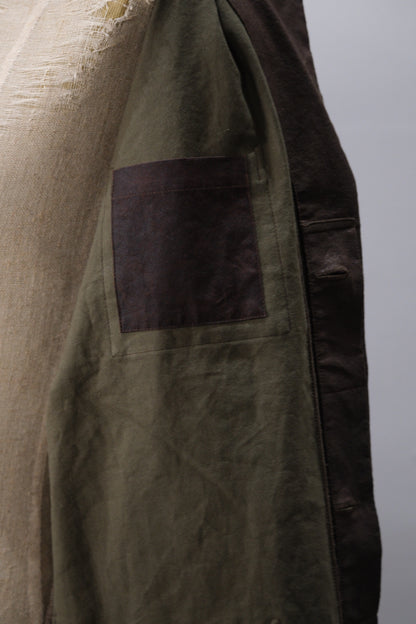 A TENTATIVE ATELIER /  Mario Monicelli /  MUD DYED WAX WORKER COAT