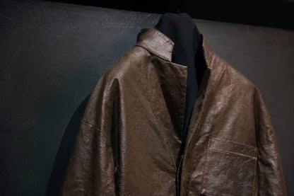 A TENTATIVE ATELIER /  Mario Monicelli /  MUD DYED WAX WORKER COAT