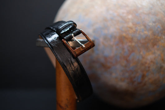 Le Yucca's  /  Vintage Square Acetate Belt / FIBBIA ART.96108/35