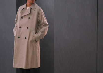 COHÉRENCE / Mod.FOUFOU Ⅱ / “10TH ANNIVERSARY LIMITED  COLLECTION” / POULOU CASHMERE SUPER160S DIAGONAL JERSEY