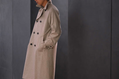 COHÉRENCE / Mod.FOUFOU Ⅱ / “10TH ANNIVERSARY LIMITED  COLLECTION” / POULOU CASHMERE SUPER160S DIAGONAL JERSEY