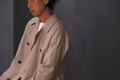 COHÉRENCE / Mod.FOUFOU Ⅱ / “10TH ANNIVERSARY LIMITED  COLLECTION” / POULOU CASHMERE SUPER160S DIAGONAL JERSEY