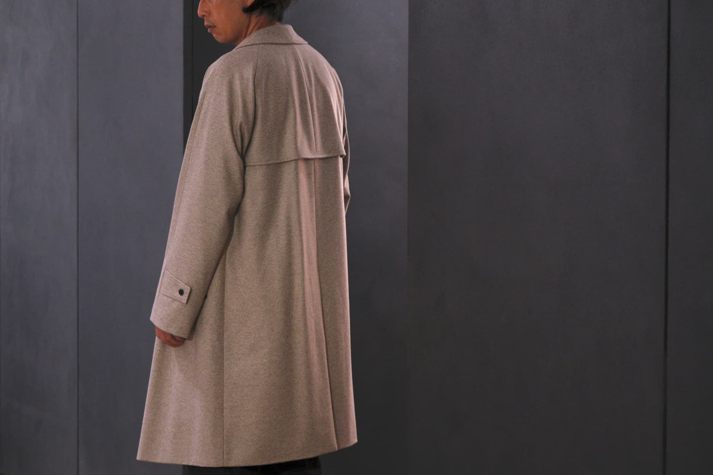 COHÉRENCE / Mod.FOUFOU Ⅱ / “10TH ANNIVERSARY LIMITED  COLLECTION” / POULOU CASHMERE SUPER160S DIAGONAL JERSEY