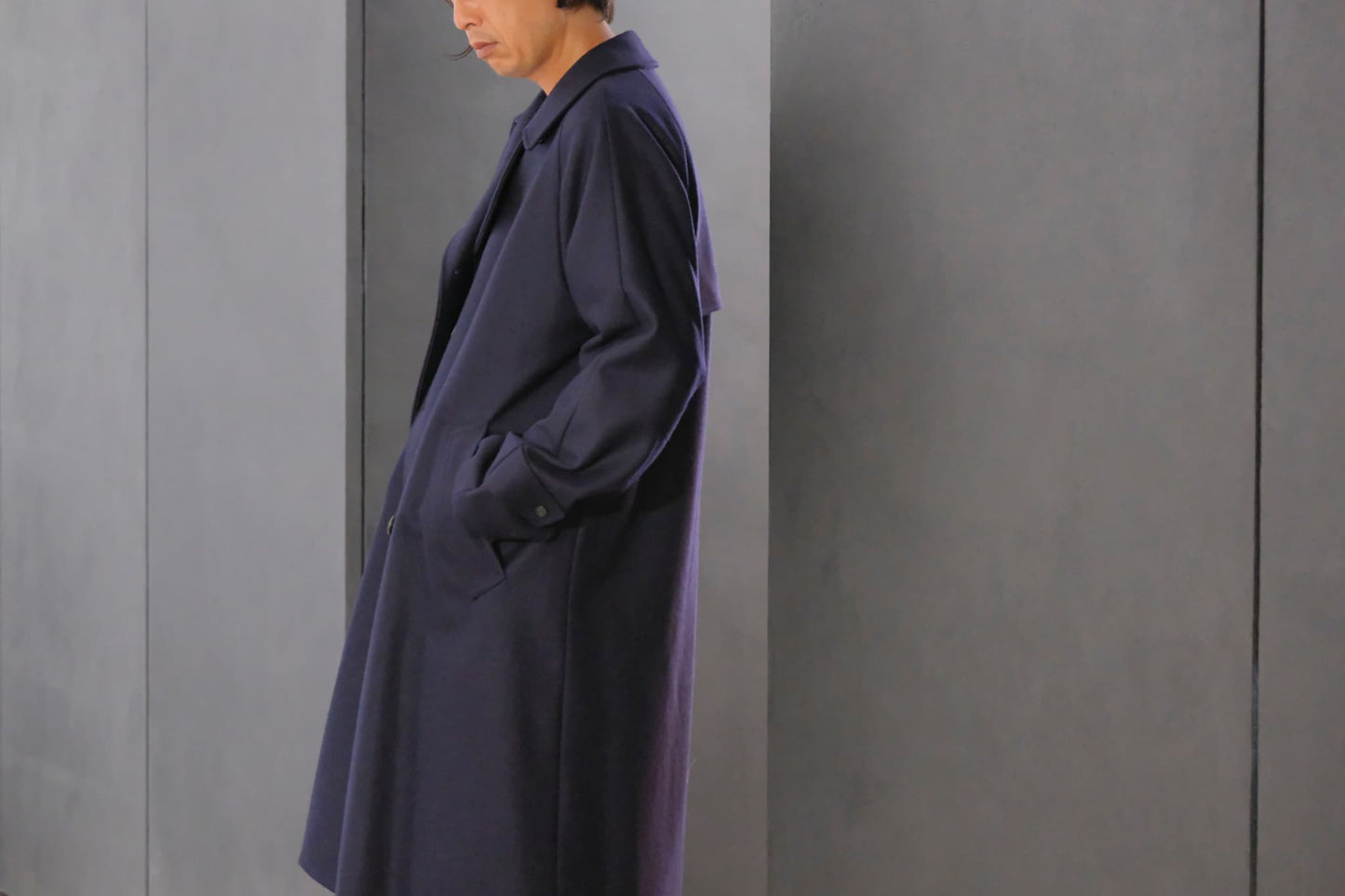 COHÉRENCE / Mod.FOUFOU Ⅱ / MELTON JERSEY / D.BLUE
