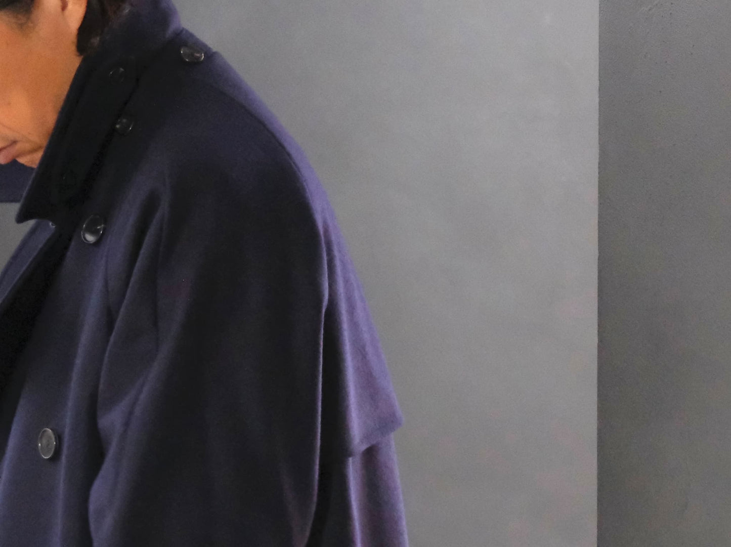 COHÉRENCE / Mod.FOUFOU Ⅱ / MELTON JERSEY / D.BLUE