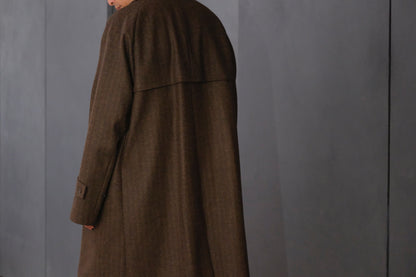 COHÉRENCE / Mod.FOUFOU Ⅱ / CHEVRON TWEED JERSEY / BROWN