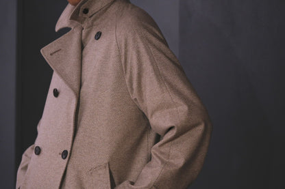 COHÉRENCE / Mod.FOUFOU Ⅱ / “10TH ANNIVERSARY LIMITED  COLLECTION” / POULOU CASHMERE SUPER160S DIAGONAL JERSEY