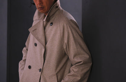 COHÉRENCE / Mod.FOUFOU Ⅱ / “10TH ANNIVERSARY LIMITED  COLLECTION” / POULOU CASHMERE SUPER160S DIAGONAL JERSEY