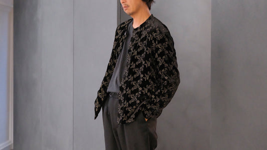 HEUGN/SHIRT120 "Jonas" French Velvet Blouson