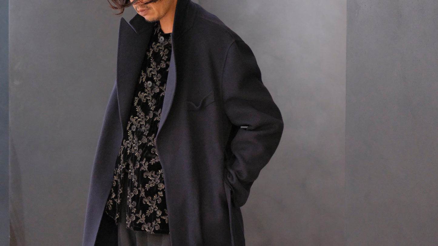 HEUGN/SHIRT120 "Jonas" French Velvet Blouson