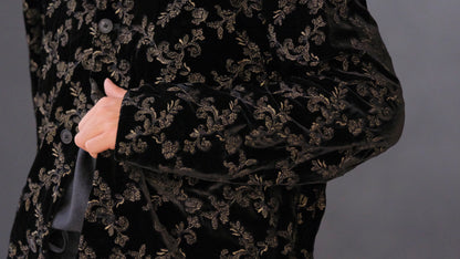 HEUGN/SHIRT120 "Jonas" French Velvet Blouson