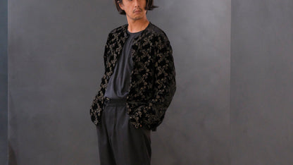 HEUGN/SHIRT120 "Jonas" French Velvet Blouson