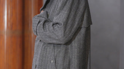 COHÉRENCE/Mod.FOUFOU Ⅱ/CHEVRON TWEED JERSEY / GREY