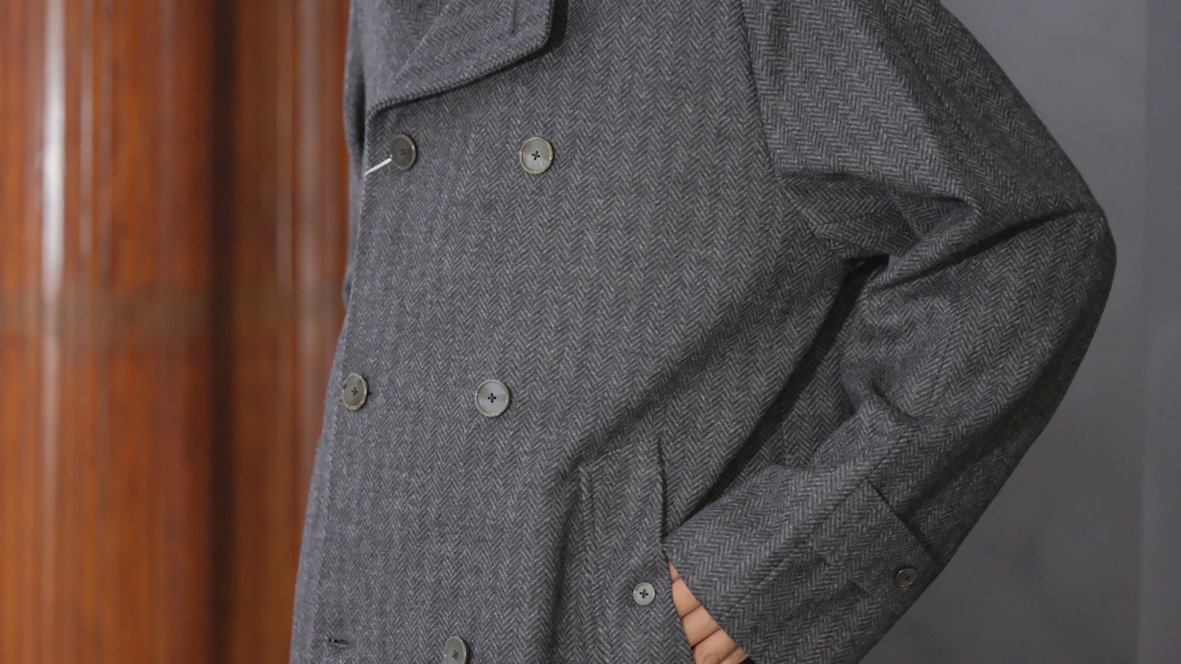 COHÉRENCE/Mod.FOUFOU Ⅱ/CHEVRON TWEED JERSEY / GREY – Lister