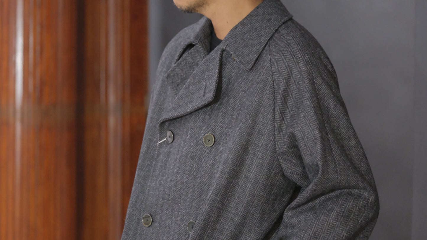 COHÉRENCE/Mod.FOUFOU Ⅱ/CHEVRON TWEED JERSEY / GREY