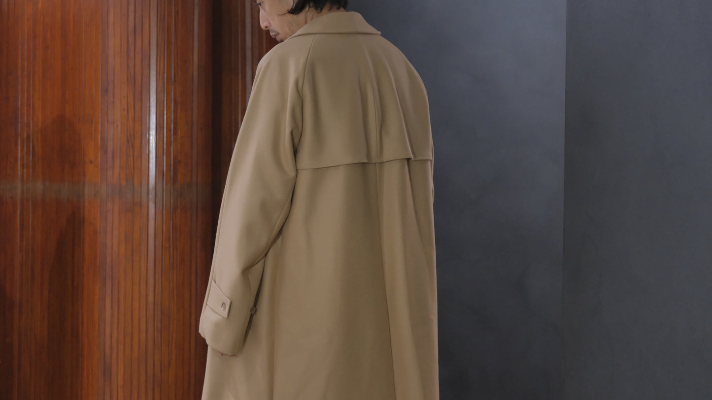 COHÉRENCE/Mod.FOUFOU Ⅱ/MELTON JERSEY / CAMEL.BLACK