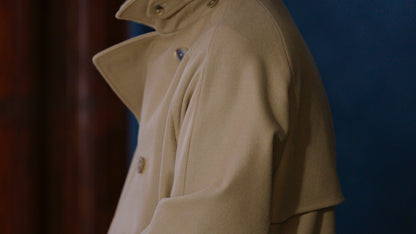 COHÉRENCE/Mod.FOUFOU Ⅱ/MELTON JERSEY / CAMEL.BLACK