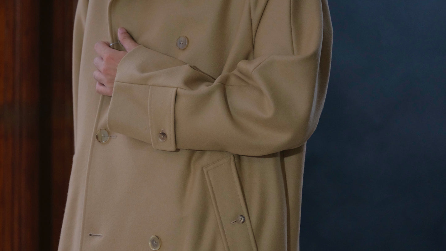 COHÉRENCE/Mod.FOUFOU Ⅱ/MELTON JERSEY / CAMEL.BLACK