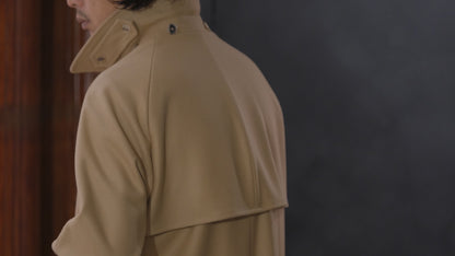 COHÉRENCE/Mod.FOUFOU Ⅱ/MELTON JERSEY / CAMEL.BLACK