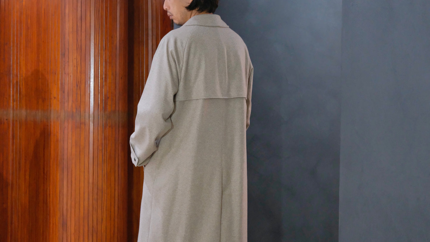 COHÉRENCE / Mod.FOUFOU Ⅱ / “10TH ANNIVERSARY LIMITED  COLLECTION” / POULOU CASHMERE SUPER160S DIAGONAL JERSEY