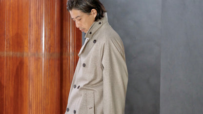 COHÉRENCE / Mod.FOUFOU Ⅱ / “10TH ANNIVERSARY LIMITED  COLLECTION” / POULOU CASHMERE SUPER160S DIAGONAL JERSEY