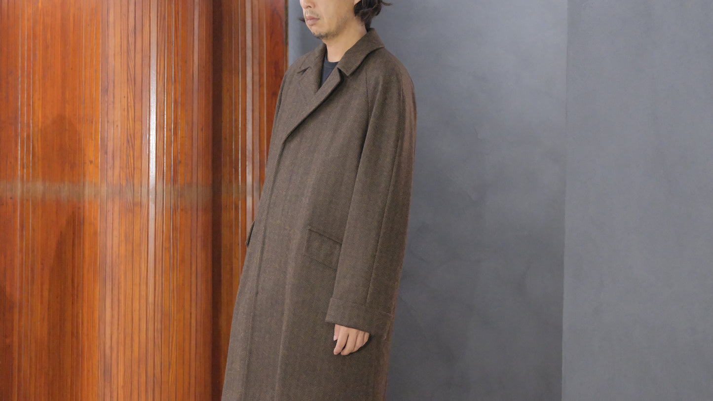 COHÉRENCE/Mod.CORB/CHEVRON TWEED JERSEY / GRAY.BROWN