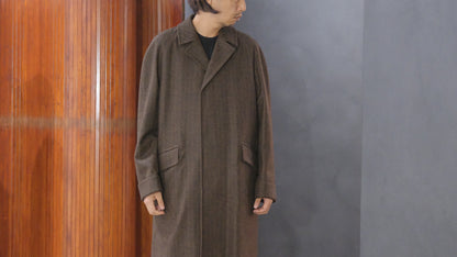 COHÉRENCE/Mod.CORB/CHEVRON TWEED JERSEY / GRAY.BROWN