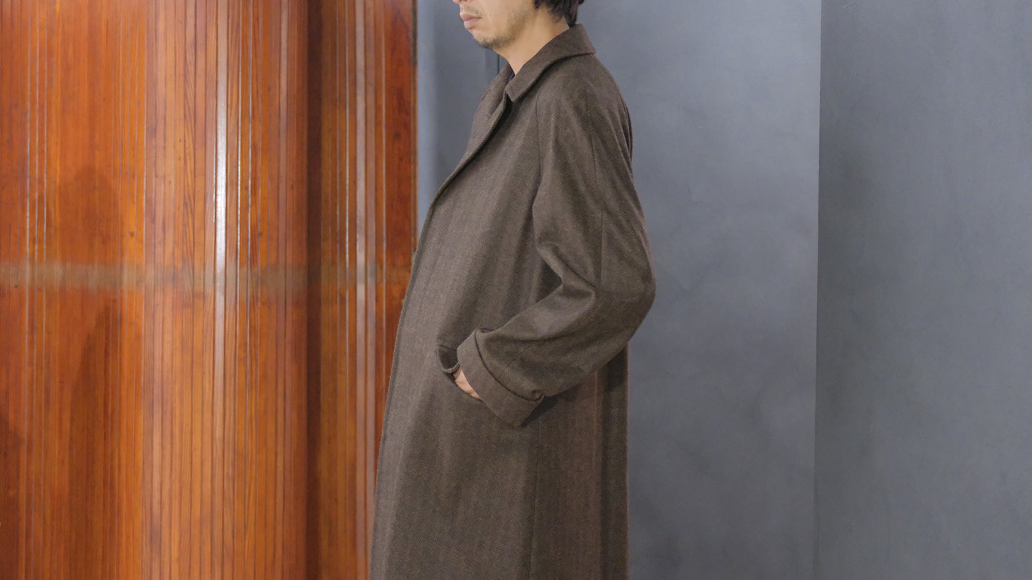 COHÉRENCE/Mod.CORB/CHEVRON TWEED JERSEY / GRAY.BROWN