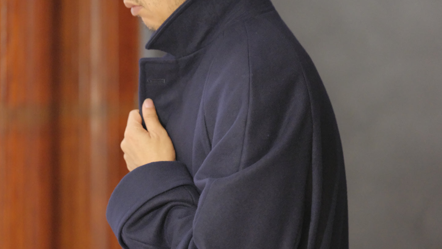 COHÉRENCE/Mod.CORB/MELTON JERSEY / CAMEL.D.BLUE.BLACK