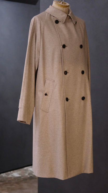 COHÉRENCE / Mod.FOUFOU Ⅱ / “10TH ANNIVERSARY LIMITED  COLLECTION” / POULOU CASHMERE SUPER160S DIAGONAL JERSEY