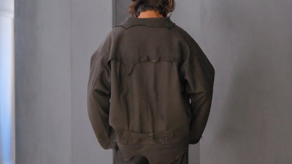 GOODKARMA DEVELOPMENT / Leather Blouse”DAVE”  DEERSKIN / (Black)