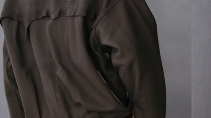 GOODKARMA DEVELOPMENT / Leather Blouse”DAVE”  DEERSKIN / (Black)