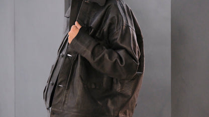 GOODKARMA DEVELOPMENT / Leather Blouse”DAVE” エゾシカ / ( Black )