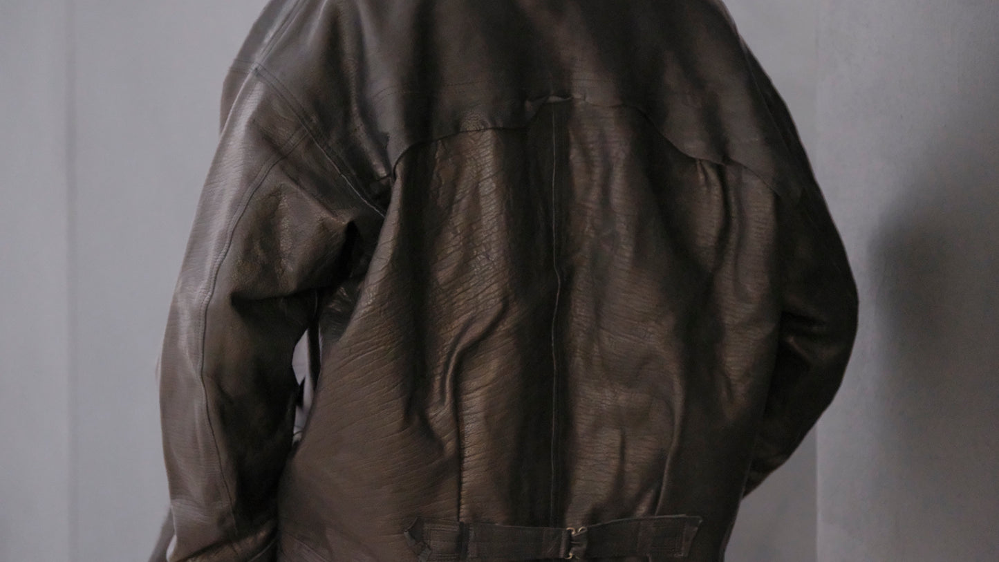 GOODKARMA DEVELOPMENT / Leather Blouse”DAVE” エゾシカ / ( Black )