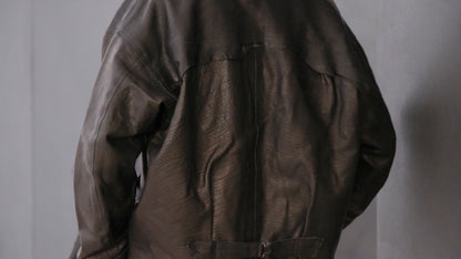 GOODKARMA DEVELOPMENT / Leather Blouse”DAVE” エゾシカ / ( Black )