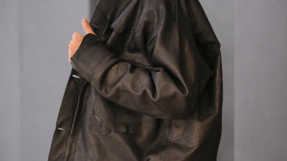 GOODKARMA DEVELOPMENT / Leather Blouse”DAVE” エゾシカ / ( Black )