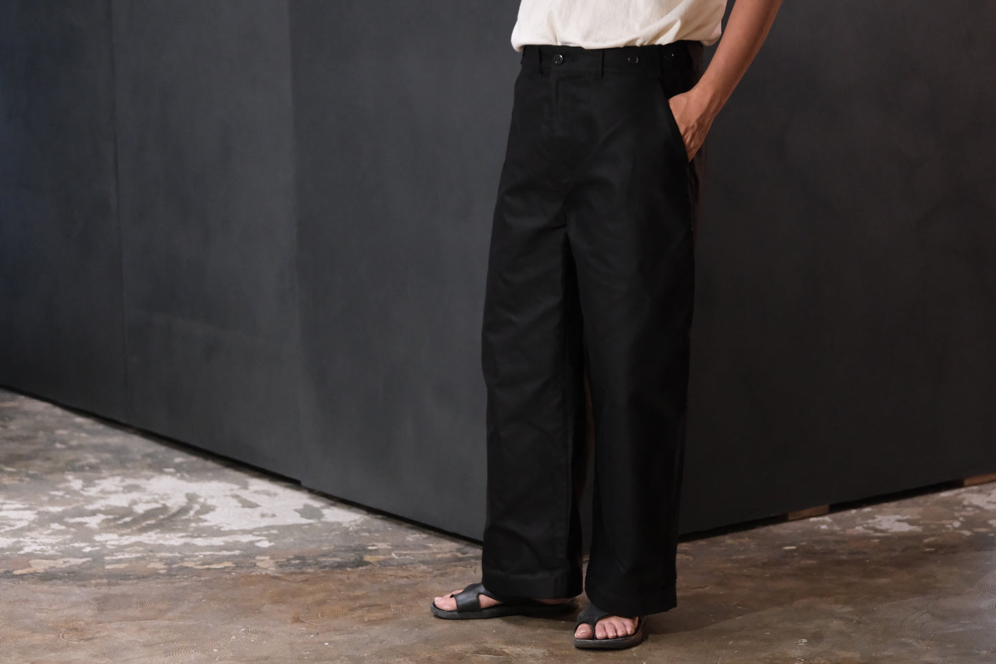 Senelier /PROT-LINE WIDE PANTS / SE-PA-09-0124 /  NAVY・BLACK