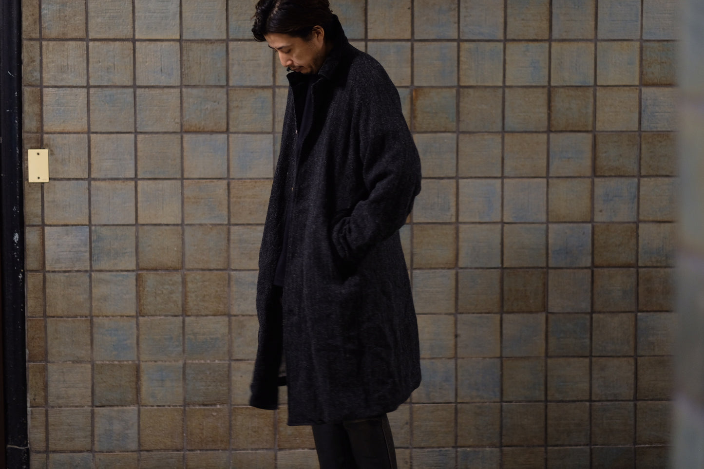 Chez Vidalenc /Coat bobi(Harris tweed/Kol)