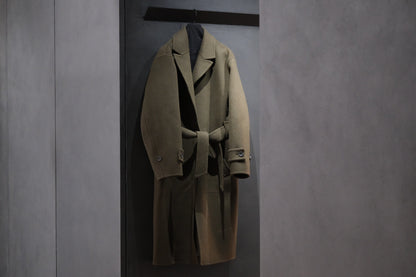 POSTELEGANT/ WOOL REVER  COAT　/ HEATHER MOSS