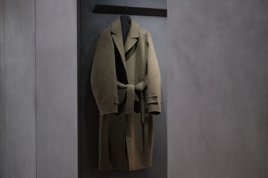 POSTELEGANT/ WOOL REVER  COAT　/ HEATHER MOSS