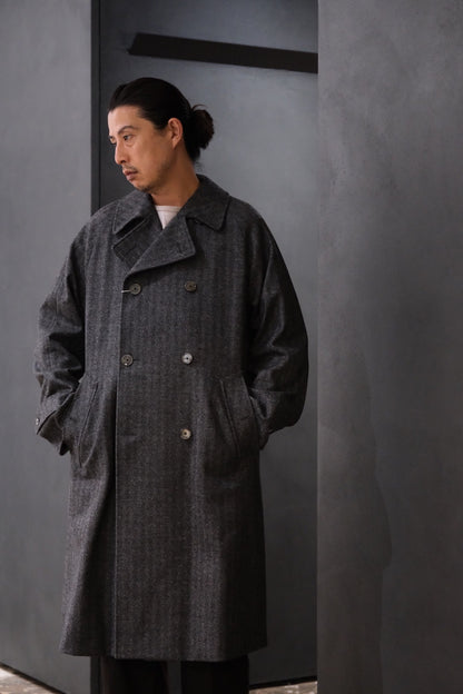 COHÉRENCE/Mod.FOUFOU Ⅱ/CHEVRON TWEED JERSEY / GREY