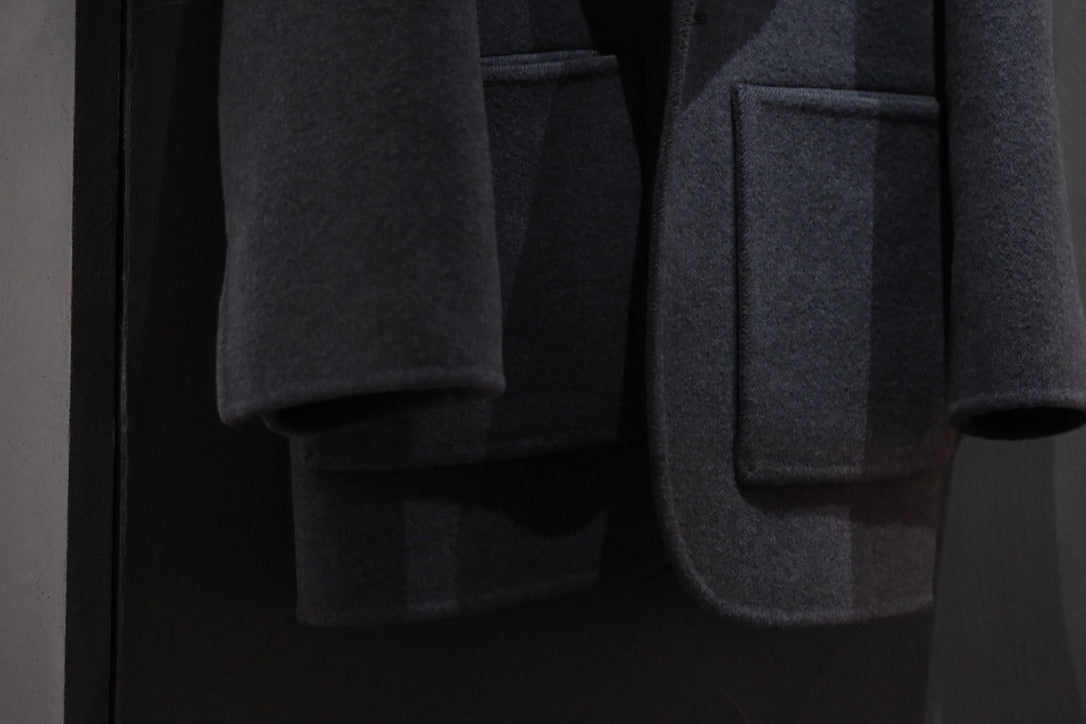 POSTELEGANT/ EXTRA FINE WOOL REVER SHORT COAT