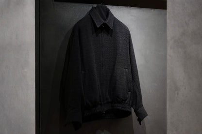 nonnotte/Draping Big Yoke Raglan Drizzler Jacket/N Tweed 002
