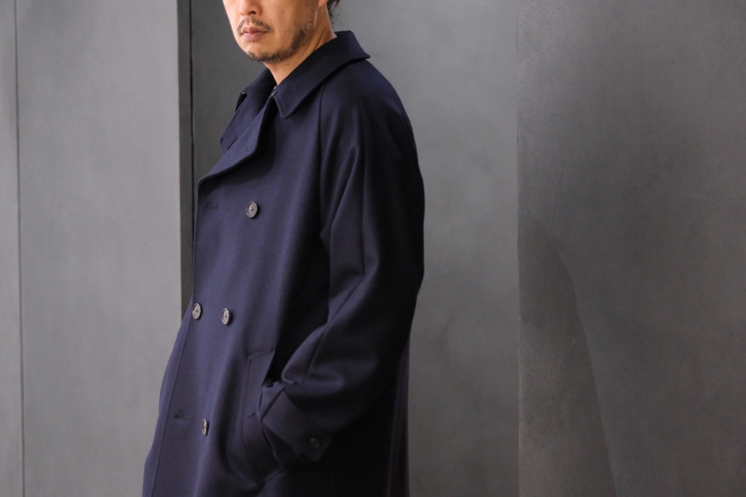 COHÉRENCE / Mod.FOUFOU Ⅱ/MELTON JERSEY / D.BLUE. – Lister