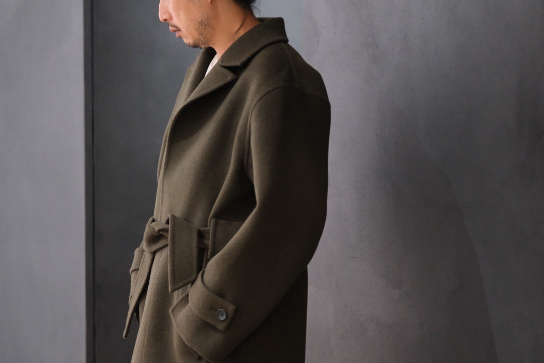 POSTELEGANT/ WOOL REVER  COAT　/ HEATHER MOSS