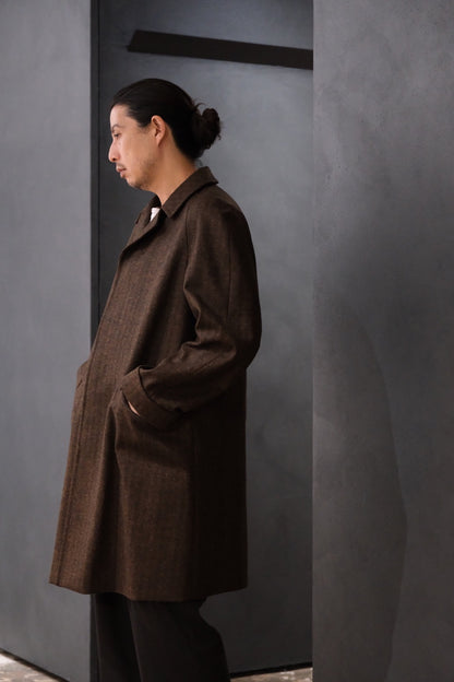 COHÉRENCE/Mod.CORB/CHEVRON TWEED JERSEY / BROWN