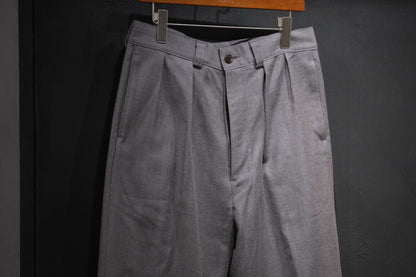 2026AW受注商品/COHERENCE/NICOLAS/ROVER WOOL TWILL/GREY NAILHEAD