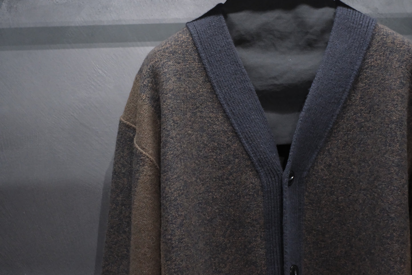 Slope slow /BICOLOR CARDIGAN